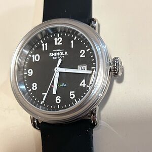 Shinola Detrola PrismBreak Watch With 38mm Black Face & Black Silicone B…